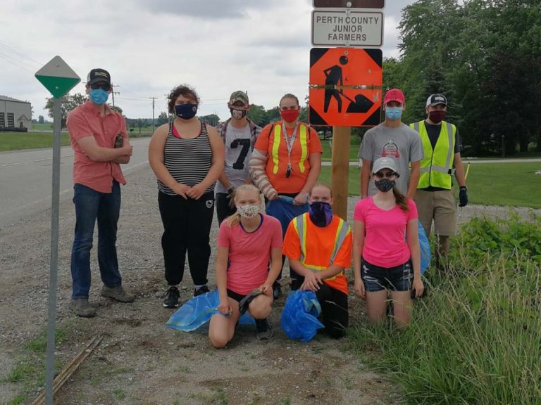 Huron Perth roadside cleanup