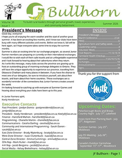 Bullhorn Volume 38 Issue 1